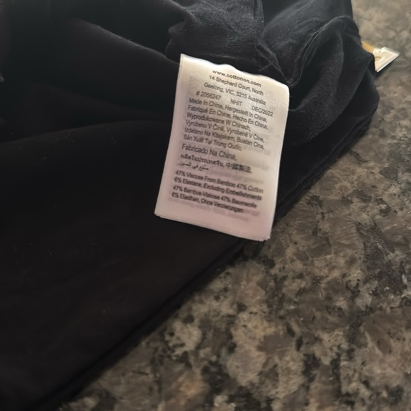 Cotton on Black Spaghetti Cami Strap Crop Top NWT S - Picture 12 of 12